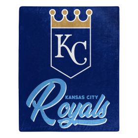 Royals OFFICIAL MLB "Signature" Raschel Throw Blanket; 50" x 60"