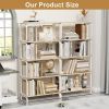 5 Tier Large Book Shelf, Bookcase Home Office Open Bookshelf,Shelves for Living Room, Office Shelf