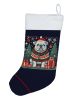 White English Bulldog Christmas Christmas Stocking Fireplace Hanging Stockings Christmas Season Party Decor Family Holiday Decorations