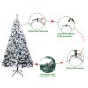 6FT PVC Flocking Christmas Tree 750 Branches Automatic Tree--YS