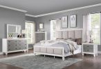 Katia Rustic Gray & Weathered White Finish Night Stand