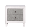 Katia Rustic Gray & Weathered White Finish Night Stand