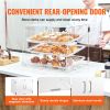 VEVOR Pastry Display Case, 3-Tier Commercial Countertop Bakery Display Case, Acrylic Display Box with Rear Door Access & Removable Shelves