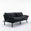 Black Convertible Folding Modern sofa Bed