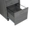 Complete Workstation Computer Desk with Storage, Grey