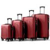 FCH Curved Vertical Stripe 4-in-1 Trolley Case - Retro Red