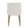 Qwin Beige Boucle & Oak Finish Side Chair (Set of 2)