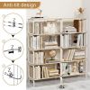 5 Tier Large Book Shelf, Bookcase Home Office Open Bookshelf,Shelves for Living Room, Office Shelf