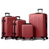 FCH Curved Vertical Stripe 4-in-1 Trolley Case - Retro Red