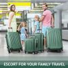 FCH Curved Vertical Stripe 4-in-1 Trolley Case - Retro Green