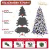 8FT PE/PVC/Pine Mixed Christmas Tree with Colorful + Warm Light 10-Function LED, Memory Wire & Easy Power Technology