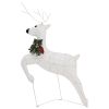 Reindeer & Sleigh Christmas Decoration 60 LEDs Outdoor White