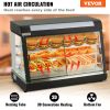 VEVOR Commercial Food Warmer Display, 3 Tiers, 1800W Pizza Warmer w/ 3D Heating 3-Color Lighting Bottom Fan