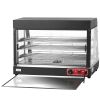 VEVOR Commercial Food Warmer Display, 3 Tiers, 1800W Pizza Warmer w/ 3D Heating 3-Color Lighting Bottom Fan