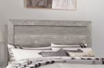 Rustic Gray Finish Full Size Panel Bed Wooden Bedroom Furniture 1pc, Bed in a Box