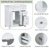 30" Bathroom Vanity Cabinet with Sink Combo Set, Undermount Resin Sink, Free Standing Vanity Set with 2 Drawers& Soft Closing Doors