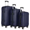 3-in-1 Multifunctional Large Capacity Traveling Storage Suitcase Luggage Set Navy Blue