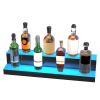 VEVOR LED Lighted Liquor Bottle Display, 2 Tiers 30 Inches, Illuminated Home Bar Shelf with RF Remote & App Control 7 Static Colors 1-4 H Timing