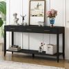 High-Quality Entryway Console Table with Vertical Stripe Drawers, Long Legs,Suitable for Entryway, Hallway, Living Room, Foyer, Corridor