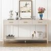 High-Quality Entryway Console Table with Vertical Stripe Drawers, Long Legs,Suitable for Entryway, Hallway, Living Room, Foyer, Corridor