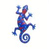 1pc Metal Gecko Wall Art Decor, Inspirational Sculpture Hanging, Farm Garden Lawn Decor, Home Decor, Room Decor, Front Door Yard Decor