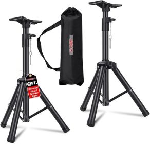 5 Core Speaker Stand Tripod Floor Heavy Duty Adjustable 24 to 36 Inch DJ Studio Short Monitor Stands Pole Mount + Bag - SS HD 3FT BLK Bag (SKU: SS HD 2PK 3FT BLK BAG)