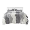 Ombre Shaggy Faux Fur Comforter Set