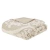 3 piece Tufted Cotton Chenille Damask Duvet Cover Set