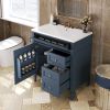 30'' Bathroom Vanity with Top Sink, Modern Bathroom Storage Cabinet with 2 Drawers and a Tipout Drawer, Single Sink Bathroom Vanity