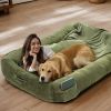 Extra Large Dog Bed, Human Dog Bed for Adult Instead of Foldable Air Mattress, 72"x48"x10" Washable Floor Beds Large Sized Dog Gifts with Handle