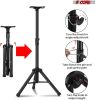 5 Core Speaker Stand Tripod Floor Heavy Duty Adjustable 24 to 36 Inch DJ Studio Short Monitor Stands Pole Mount + Bag - SS HD 3FT BLK Bag