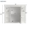 35'' x 28'' Wall Mounted Bathroom Storage Cabinet, Medicine Cabinet, Modern Bathroom Wall Cabinet with Mirror