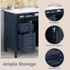 30'' Bathroom Vanity with Top Sink, Modern Bathroom Storage Cabinet with 2 Drawers and a Tipout Drawer, Single Sink Bathroom Vanity