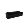 Livelylodge Modular Sectional Sofa with Wooden Frame and Pull-Out Bed, Convertible Couch for Living Room, Available in Black, White, and Gray