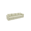 Livelylodge Modular Sectional Sofa with Wooden Frame and Pull-Out Bed, Convertible Couch for Living Room, Available in Black, White, and Gray