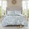 3 Piece Cotton Floral Printed Reversible Duvet Cover Set