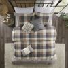 6 Piece Herringbone Duvet Cover Set