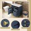 30'' Bathroom Vanity with Top Sink, Modern Bathroom Storage Cabinet with 2 Drawers and a Tipout Drawer, Single Sink Bathroom Vanity