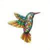 1pc/4pcs, Metal Hummingbird Wall Art Decor, Metal Birds Outdoor Wall Sculpture Decoration Hanging, Room Decor, Home Decor, Wedding Decor