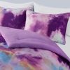 Watercolor Tie Dye Printed Comforter Set with Throw Pillow