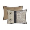 7 Piece Jacquard Comforter Set with Throw Pillows