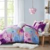 Watercolor Tie Dye Printed Comforter Set with Throw Pillow