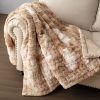 Ruched Faux Fur Throw