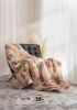 Ruched Faux Fur Throw