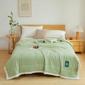 Antibacterial Raw Cotton Washable Summer Cool Quilt (Option: Matcha Green-150x200cm)